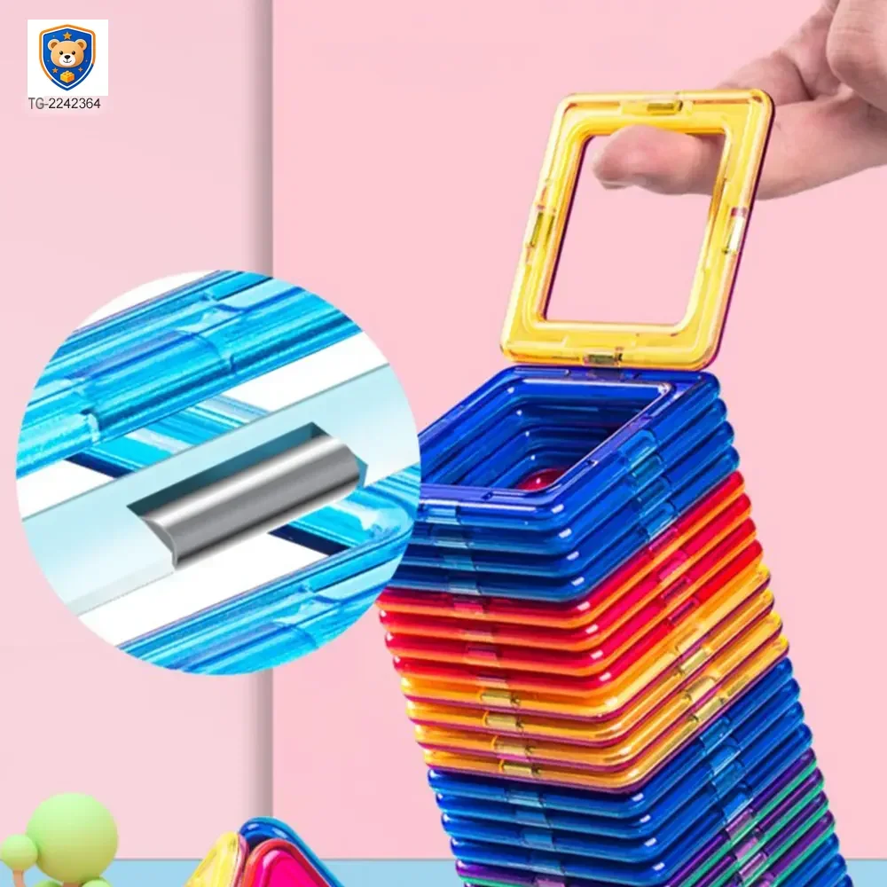 Magnetic Tile Building Blocks, 50 Pcs — product view 2