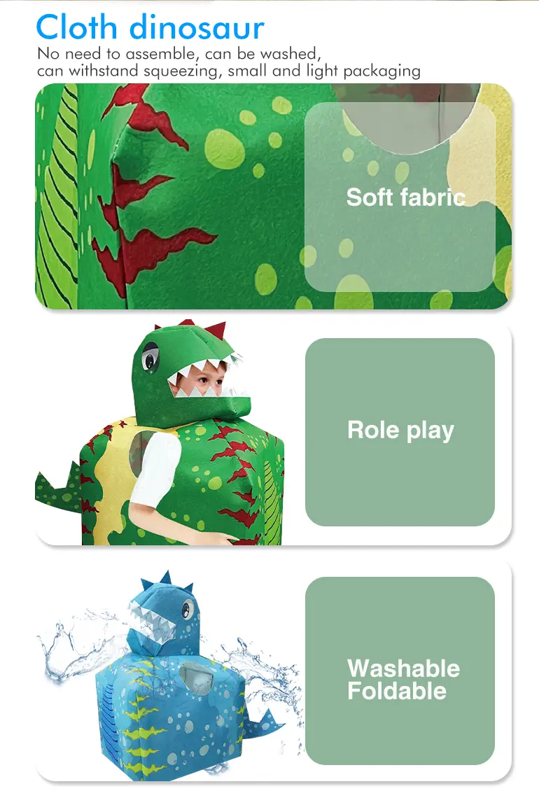 Dinosaur Tent Cosplay Toy, Cloth Art Target Throwing (TG2331460) — product detail panel 2