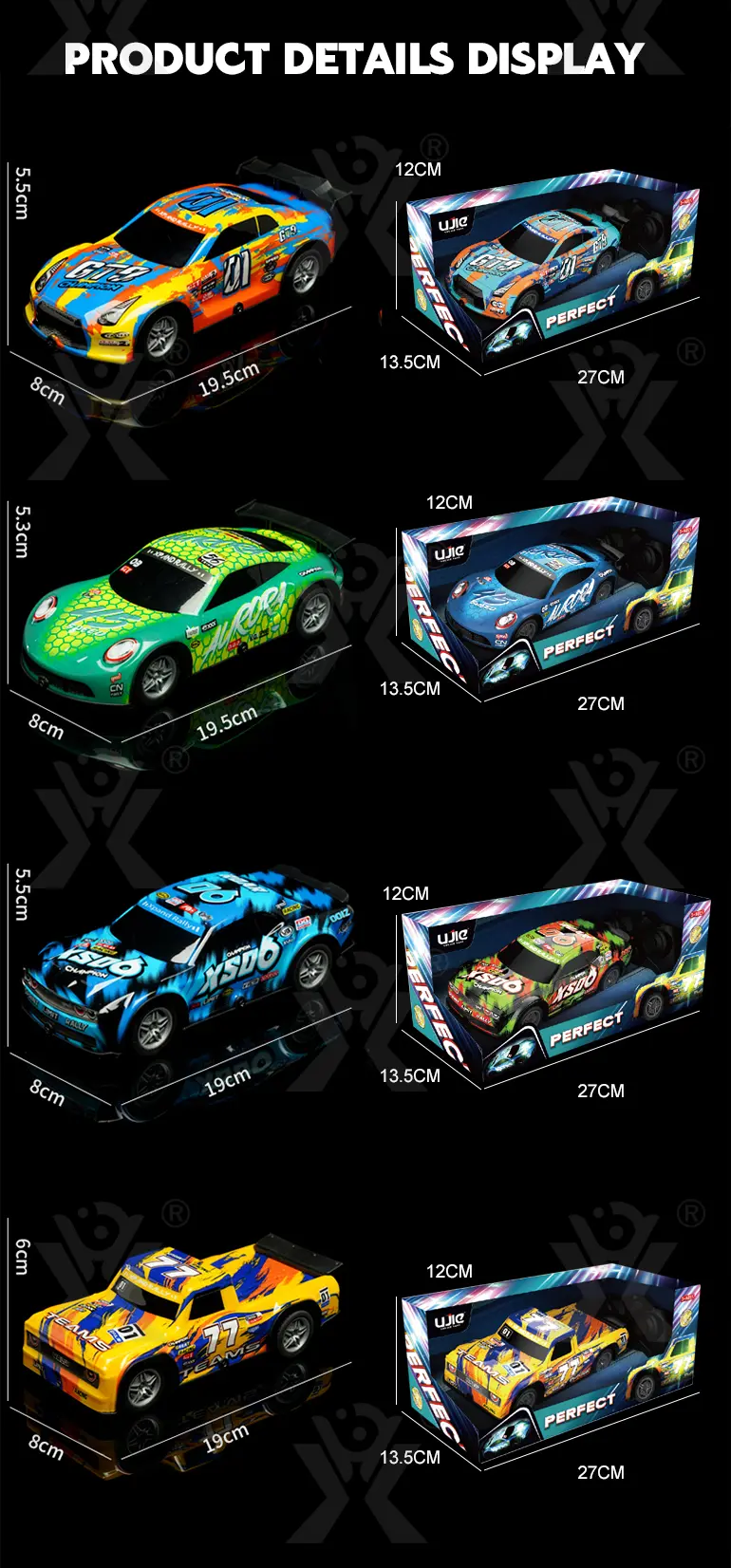 Luminous RC Car Toy, Racing RC Car (TG4003093) — product detail panel 11