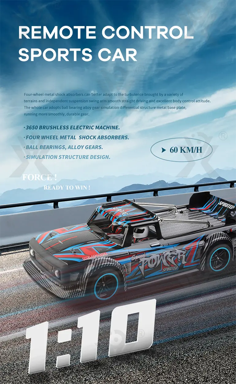 3650 Brushless RC Sports Car Toy, 4WD, 60KM/H (TG2921162) — product detail panel 1