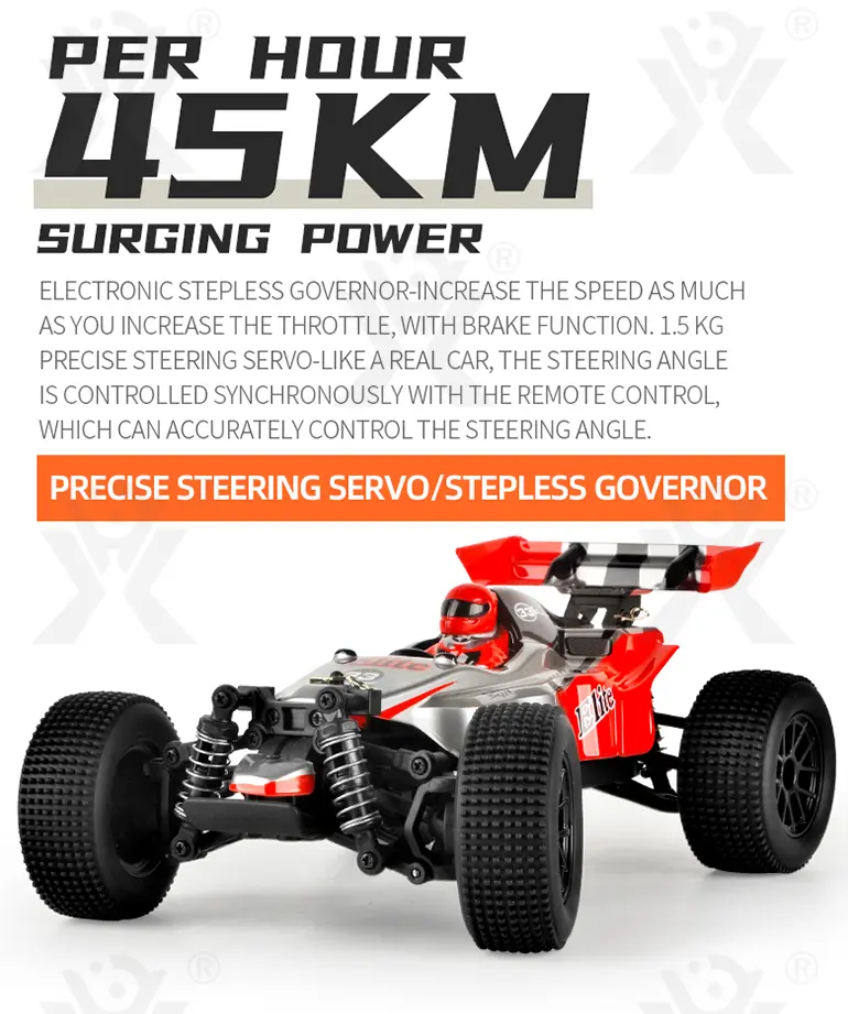 Off-Road Racing Car Toy With Servo Steering, 1:18 Scale, 4WD (TG2211830) — product detail panel 2