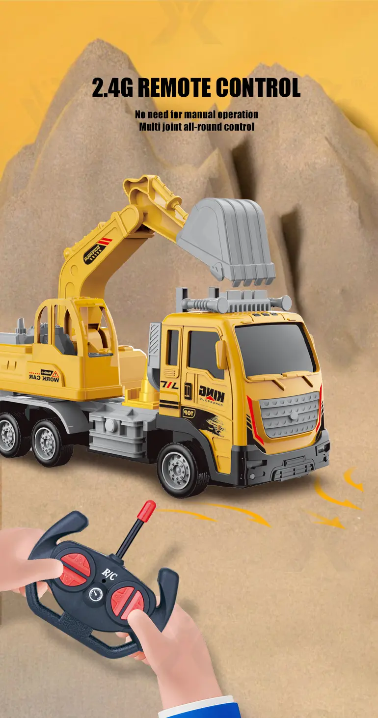 RC Engineering Excavator Toy With Multi-Joint Arm Control (TG4259262) — product detail panel 2