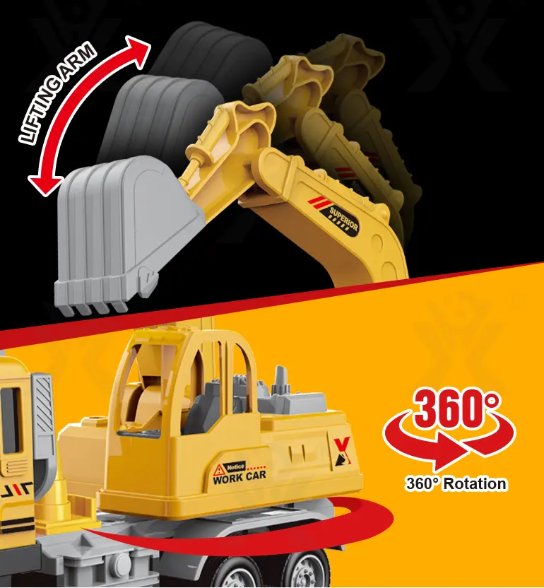 RC Engineering Excavator Toy With Multi-Joint Arm Control (TG4259262) — product detail panel 3