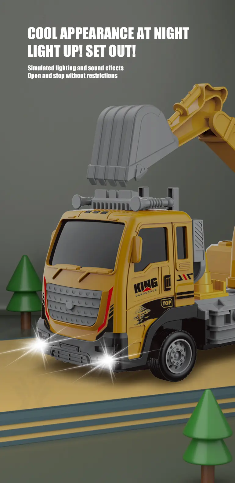 RC Engineering Excavator Toy With Multi-Joint Arm Control (TG4259262) — product detail panel 5