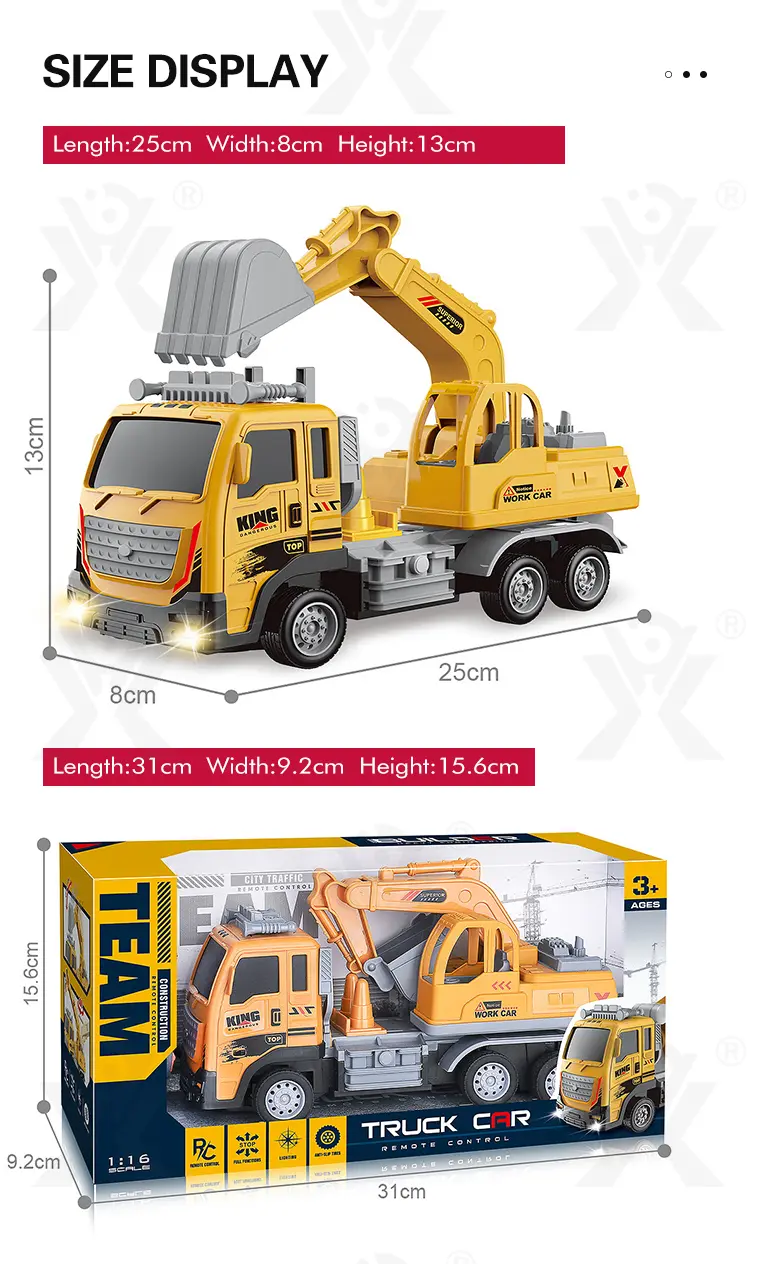 RC Engineering Excavator Toy With Multi-Joint Arm Control (TG4259262) — product detail panel 7