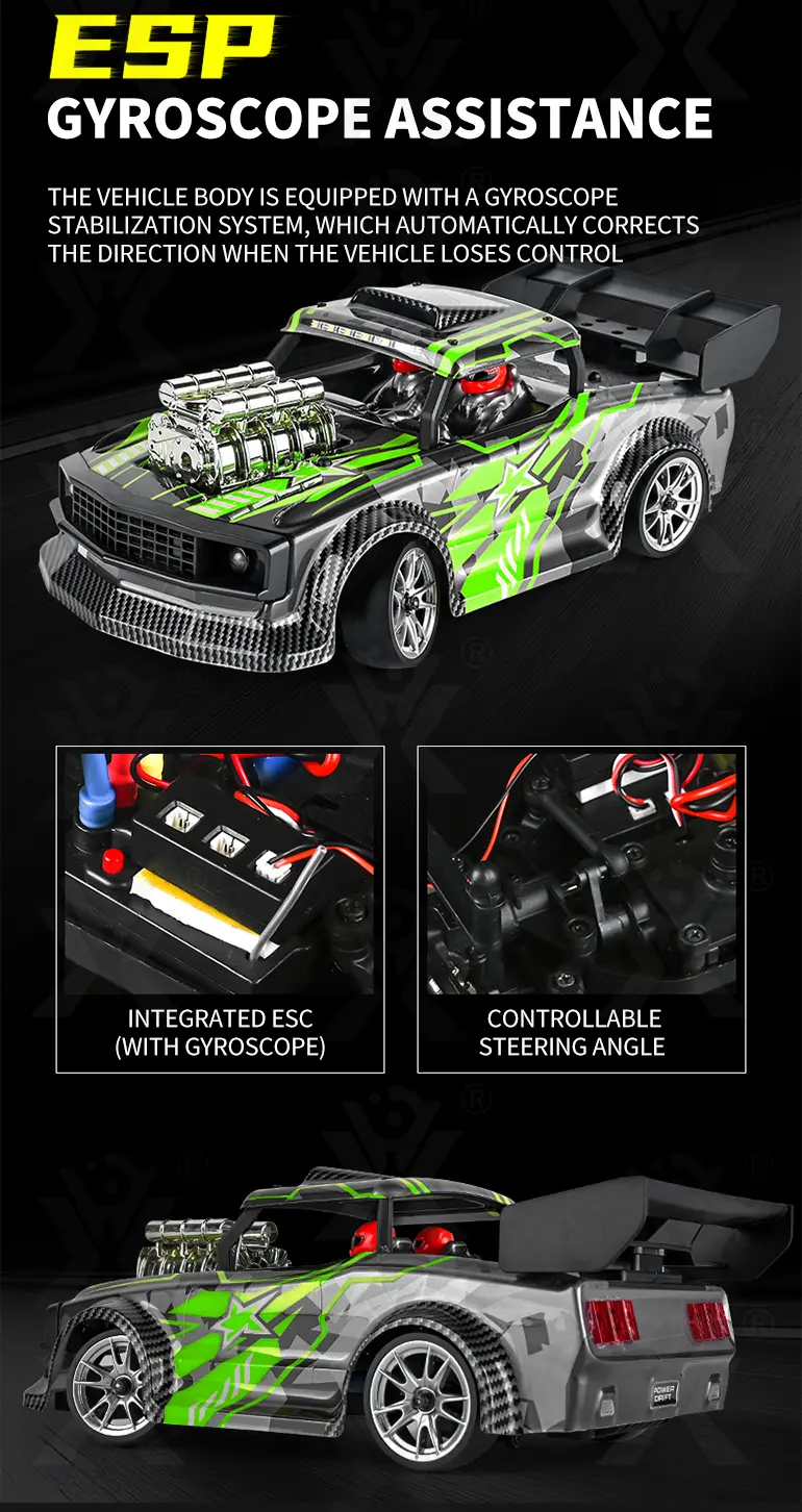 1:16 Scale RC Drift Car With Gyro Stabilized (TG4024314) — product detail panel 3