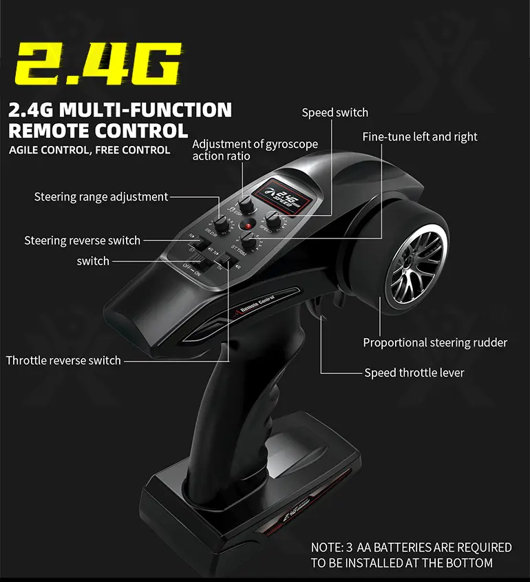 1:16 Scale RC Drift Car With Gyro Stabilized (TG4024314) — product detail panel 6