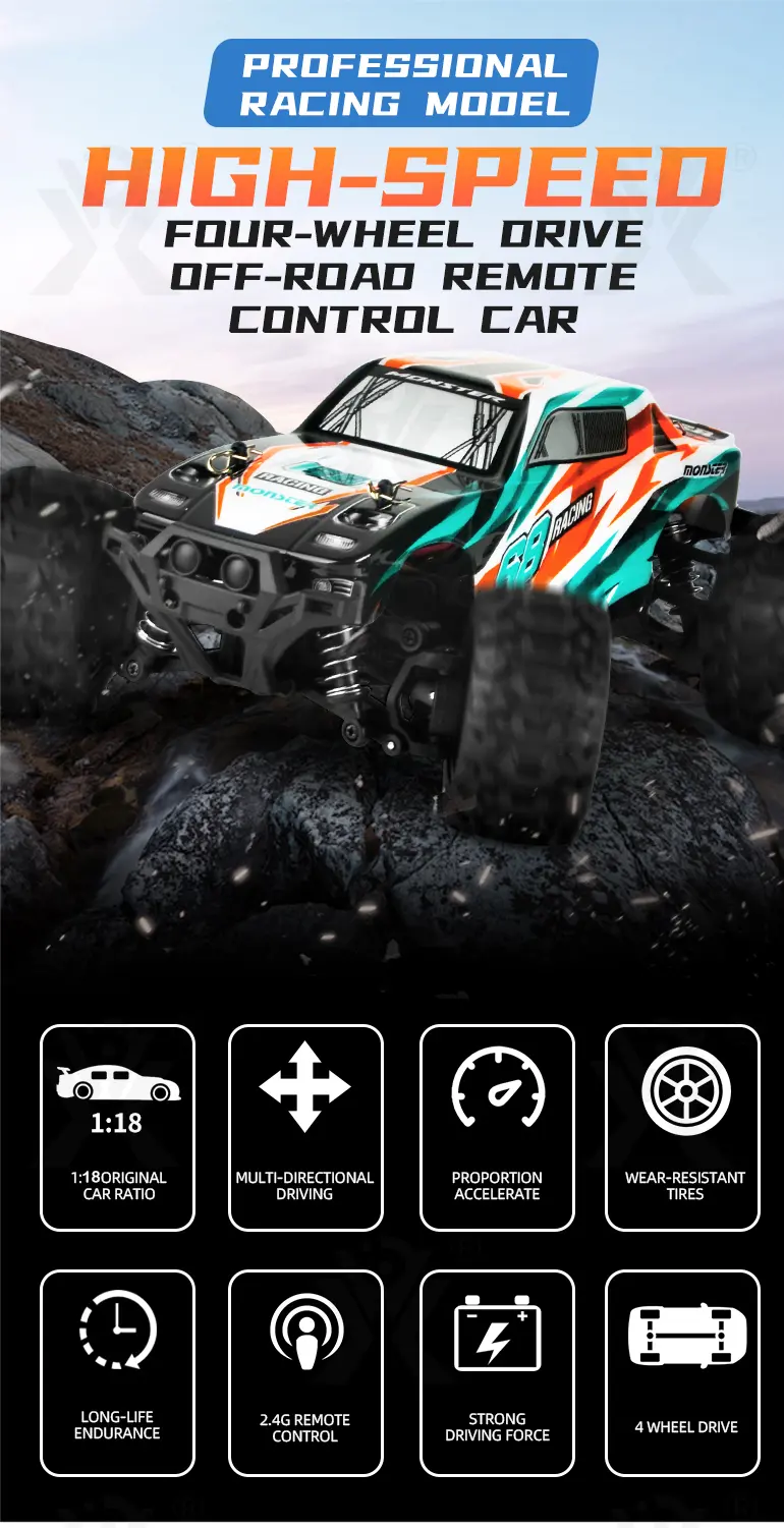 1:18 Scale RC Monster Truck Toys (TG2211831) — product detail panel 1