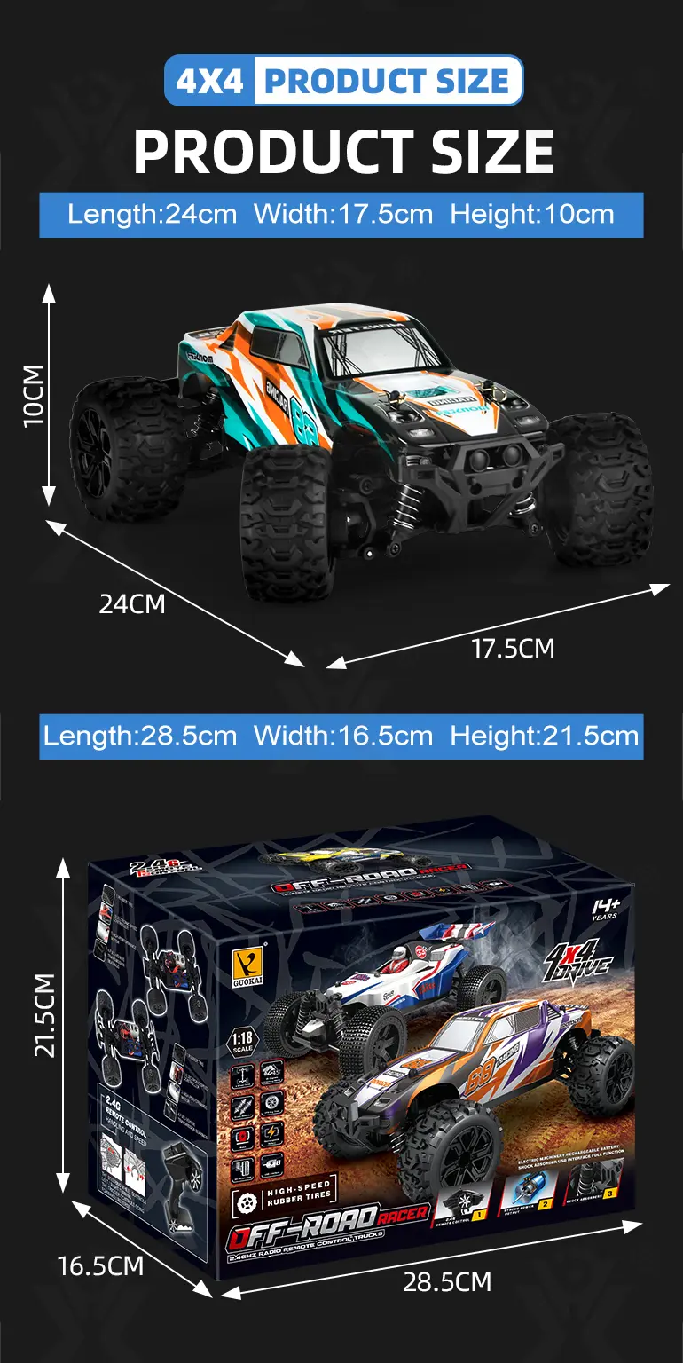1:18 Scale RC Monster Truck Toys (TG2211831) — product detail panel 15