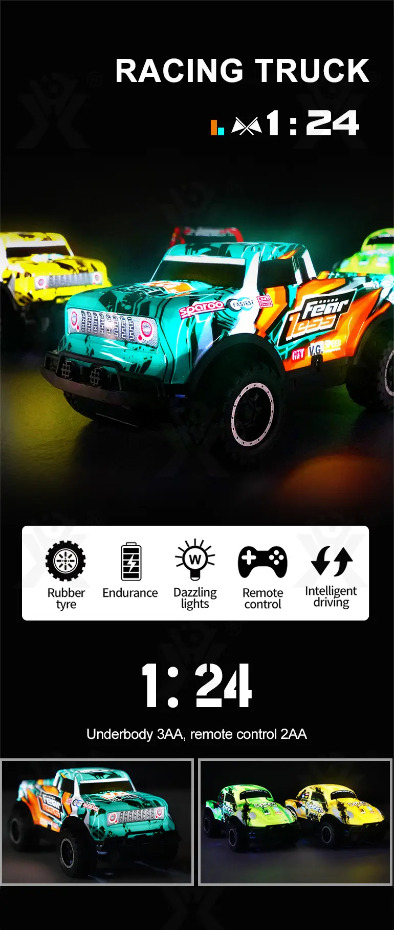 Light Up RC Car Toys (TG3976035) — product detail panel 1