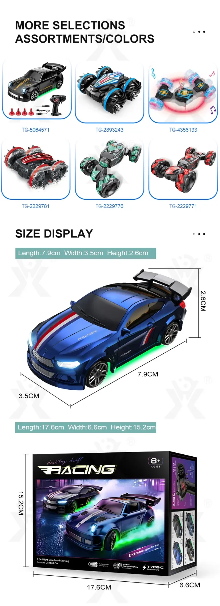 Mini Drifting Car Toy For Tabletop Racing (TG5064572) — product detail panel 11