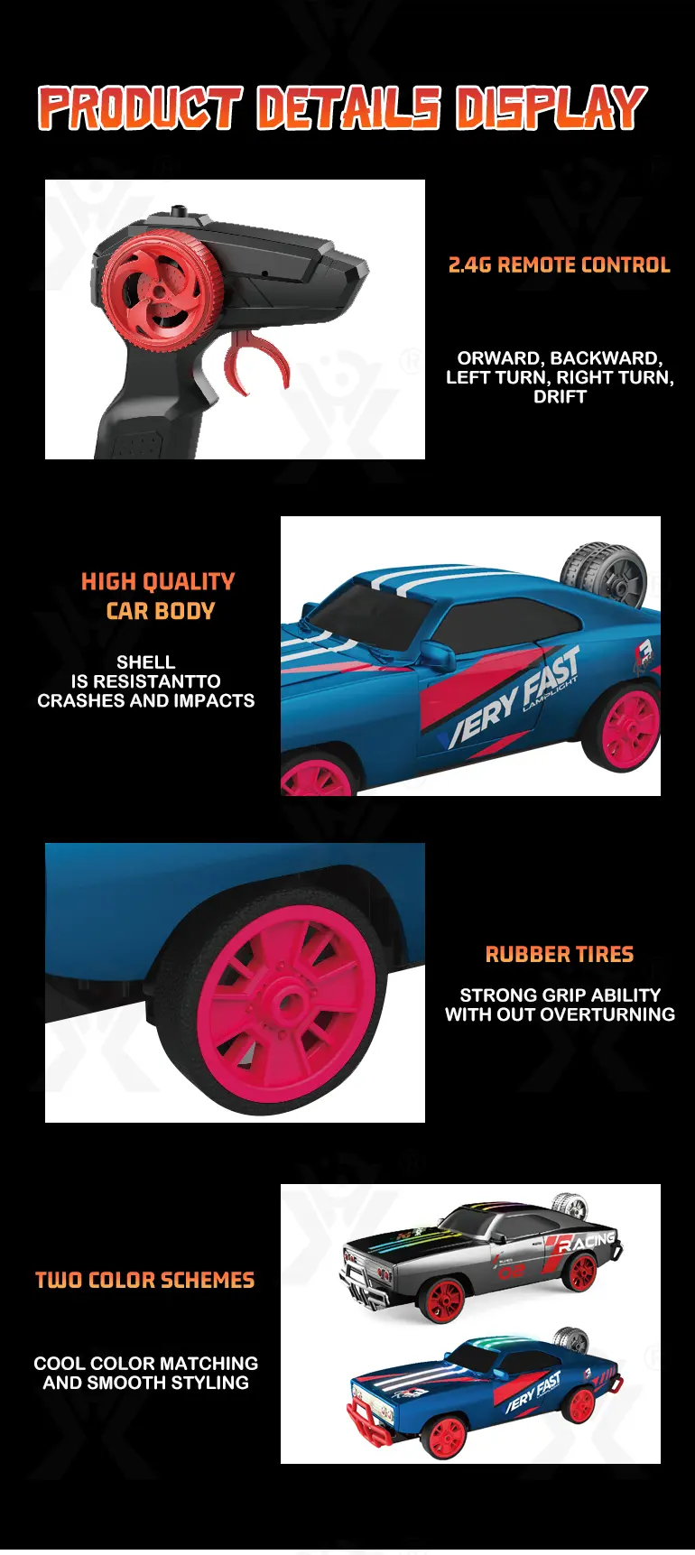 1: 16 RC Drift Car Toy (TG4286746) — product detail panel 5