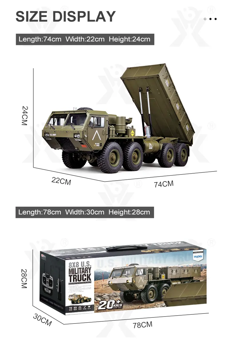 RC Military Dump Truck Toy (TG3928410) — product detail panel 8