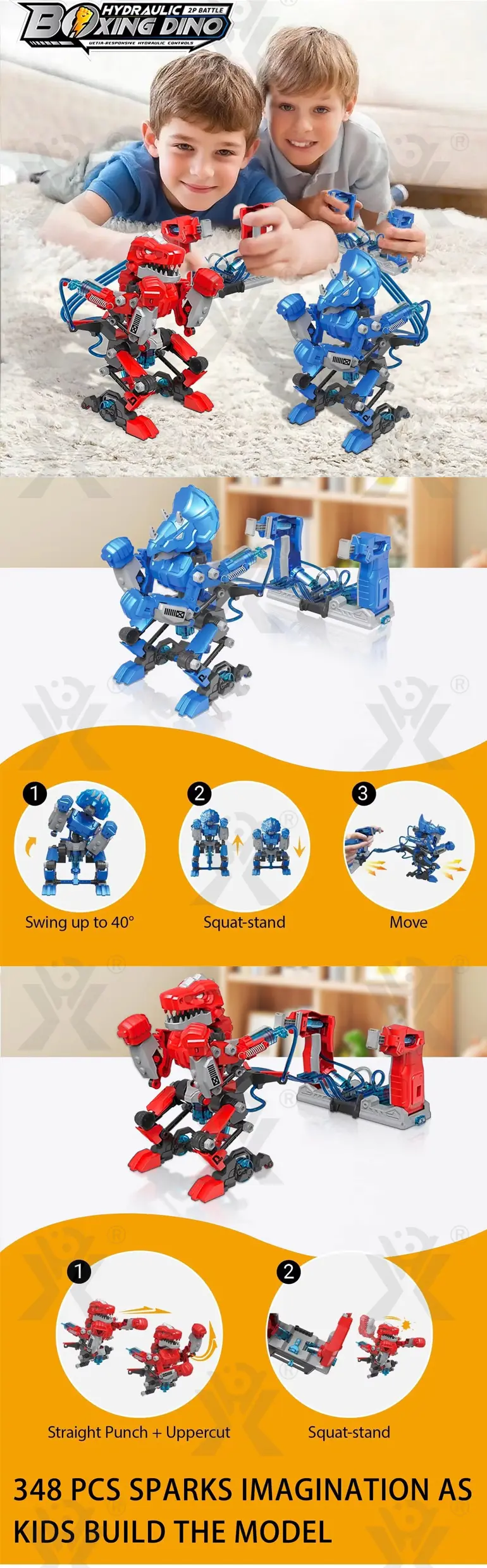 DIY Hydraulic Boxing Robot Toy (TG4533785) — product detail panel 2
