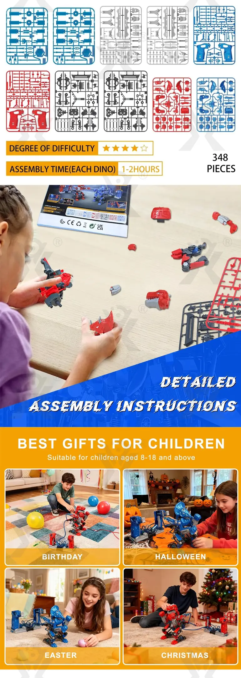 DIY Hydraulic Boxing Robot Toy (TG4533785) — product detail panel 3