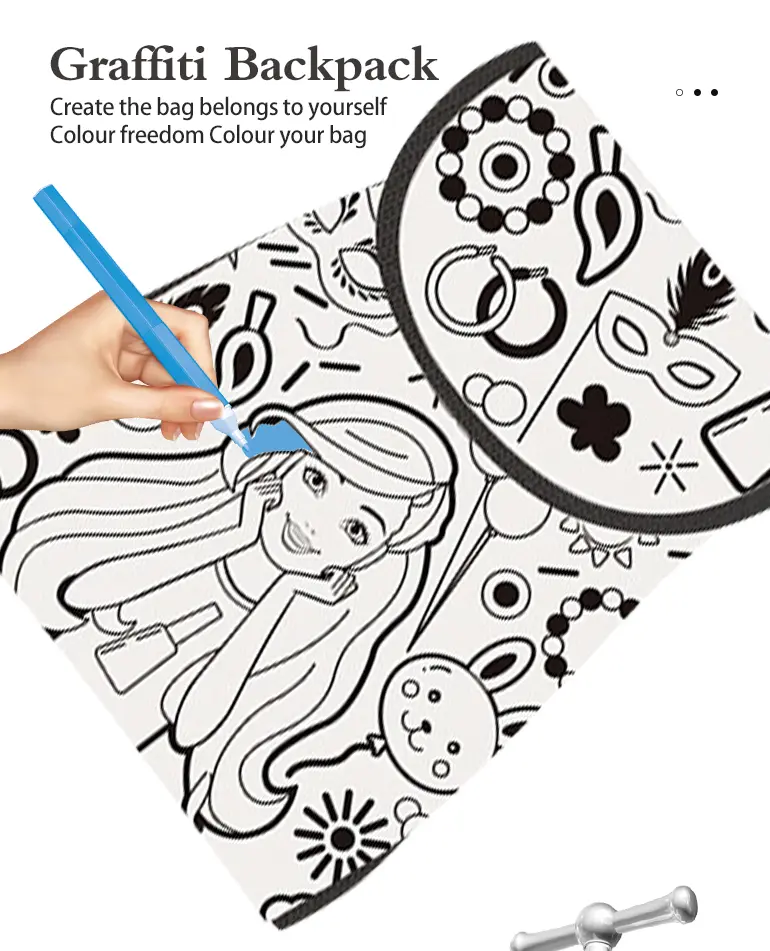Barbie Colour-Your-Own Backpack (TG2169598) — product detail panel 2