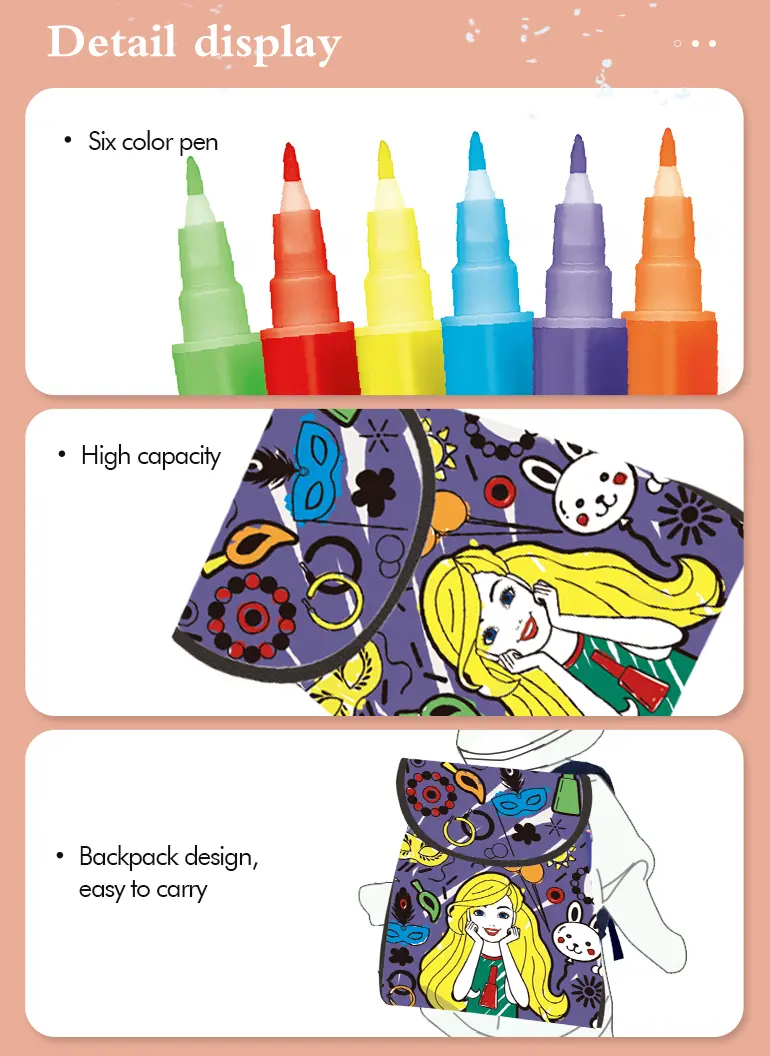 Barbie Colour-Your-Own Backpack (TG2169598) — product detail panel 4