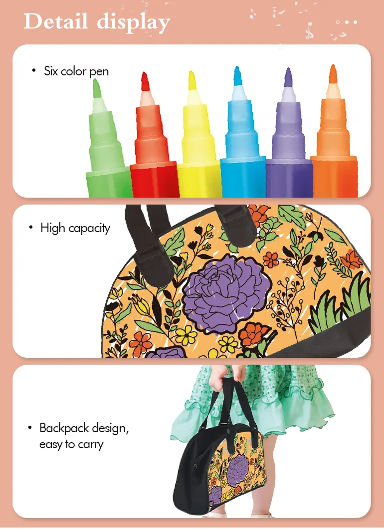 DIY Graffiti Coloring Handbag (TG2169593) — product detail panel 4