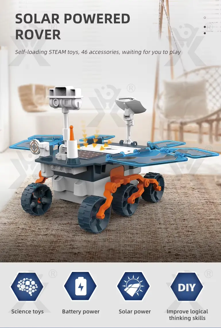 Solar-Powered, Battery-Powered Mars Rover Toys (TG4313129) — product detail panel 1