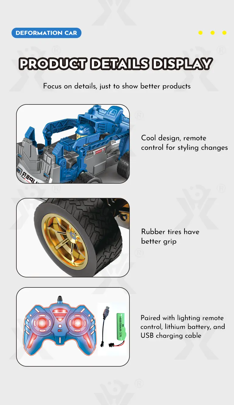 RC Deformation Car Toy, Racing and Engineering (TG4077413) — product detail panel 5