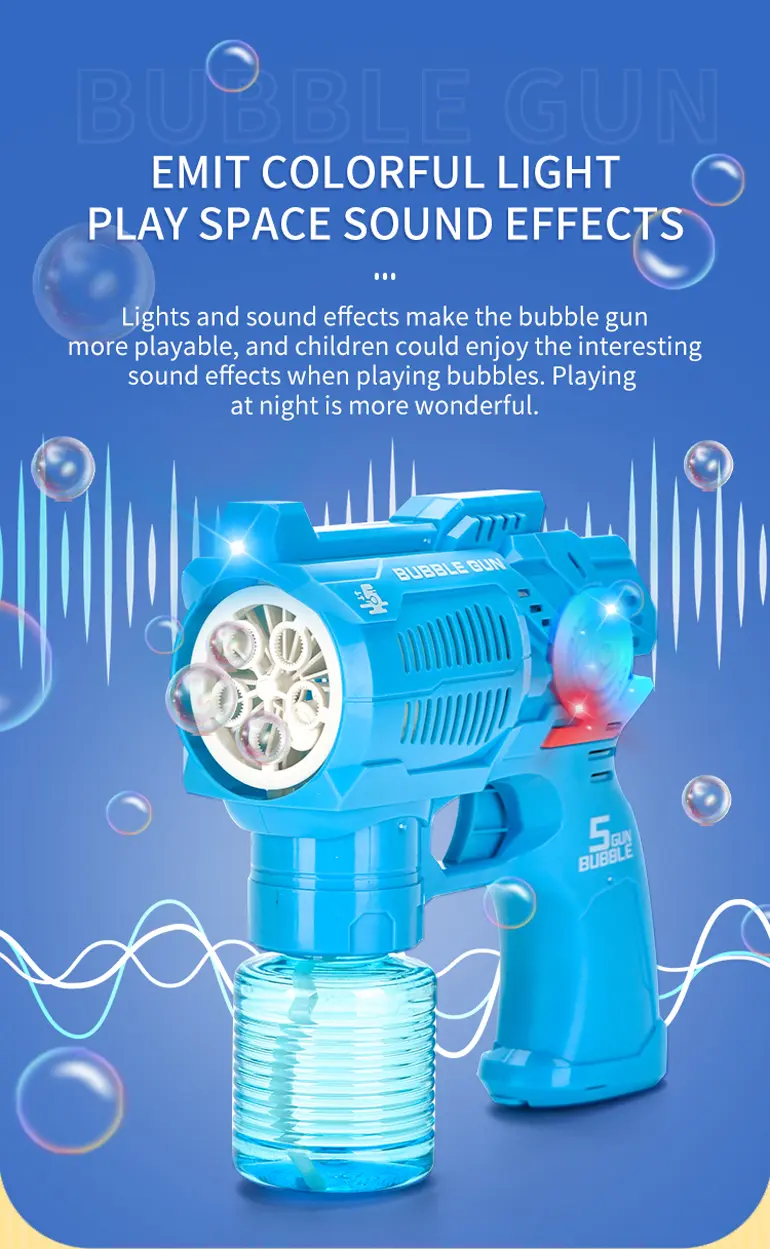 Electric Bubble Gun Toy with Fan (TG2136126) — product detail panel 3