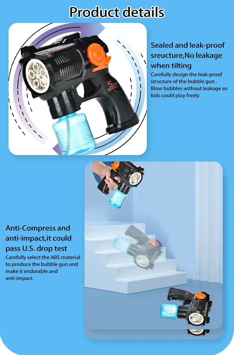 Electric Bubble Gun Toy with Fan (TG2136126) — product detail panel 5