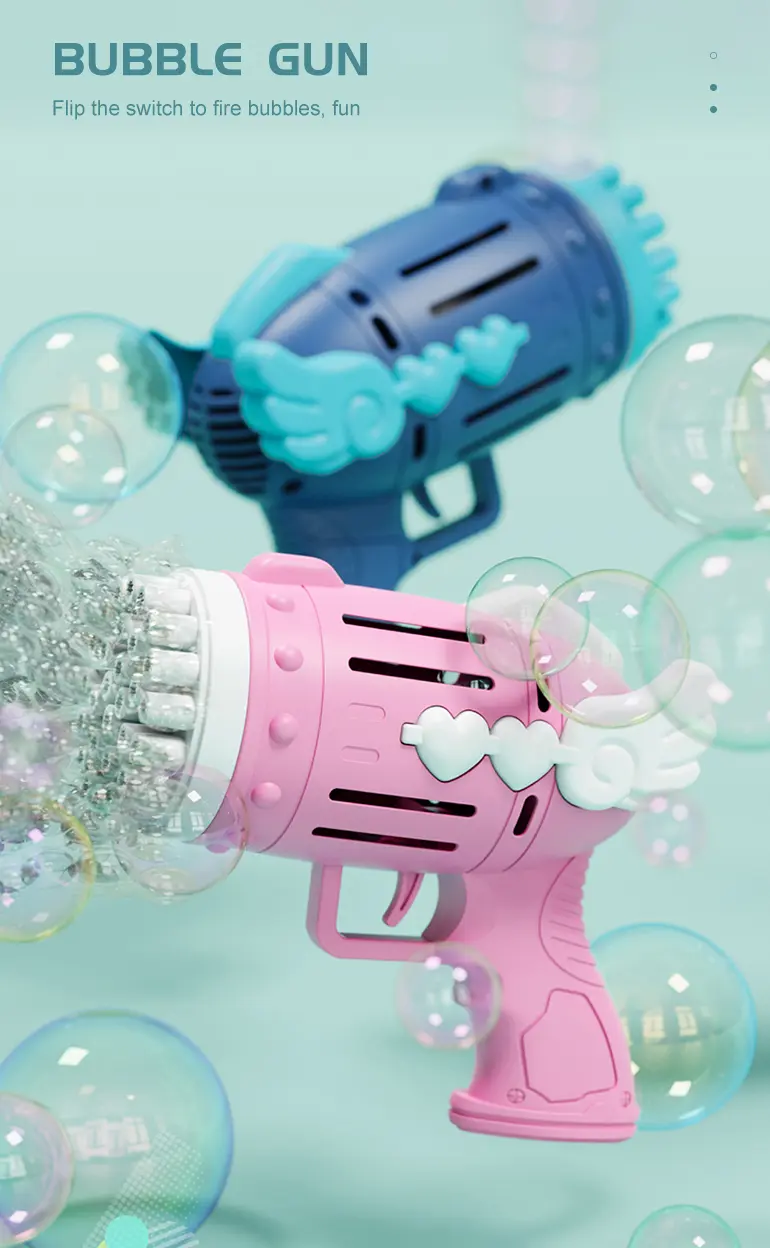 Bubble Blower Gun, Dual Battery Drive -Fun Summer Toy Supply (TG2283255) — product detail panel 1