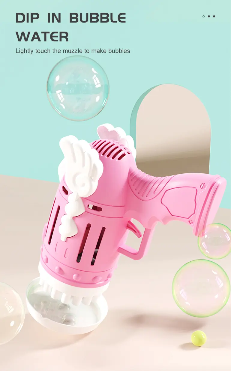 Bubble Blower Gun, Dual Battery Drive -Fun Summer Toy Supply (TG2283255) — product detail panel 2