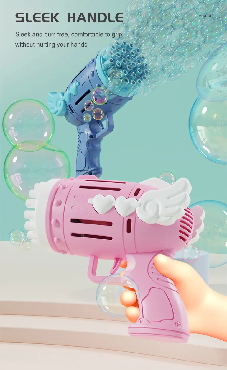 Bubble Blower Gun, Dual Battery Drive -Fun Summer Toy Supply (TG2283255) — product detail panel 4