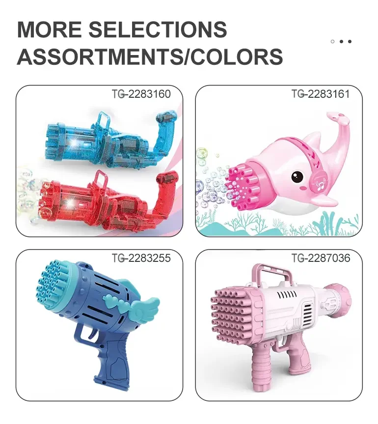 Bubble Blower Gun, Dual Battery Drive -Fun Summer Toy Supply (TG2283255) — product detail panel 7