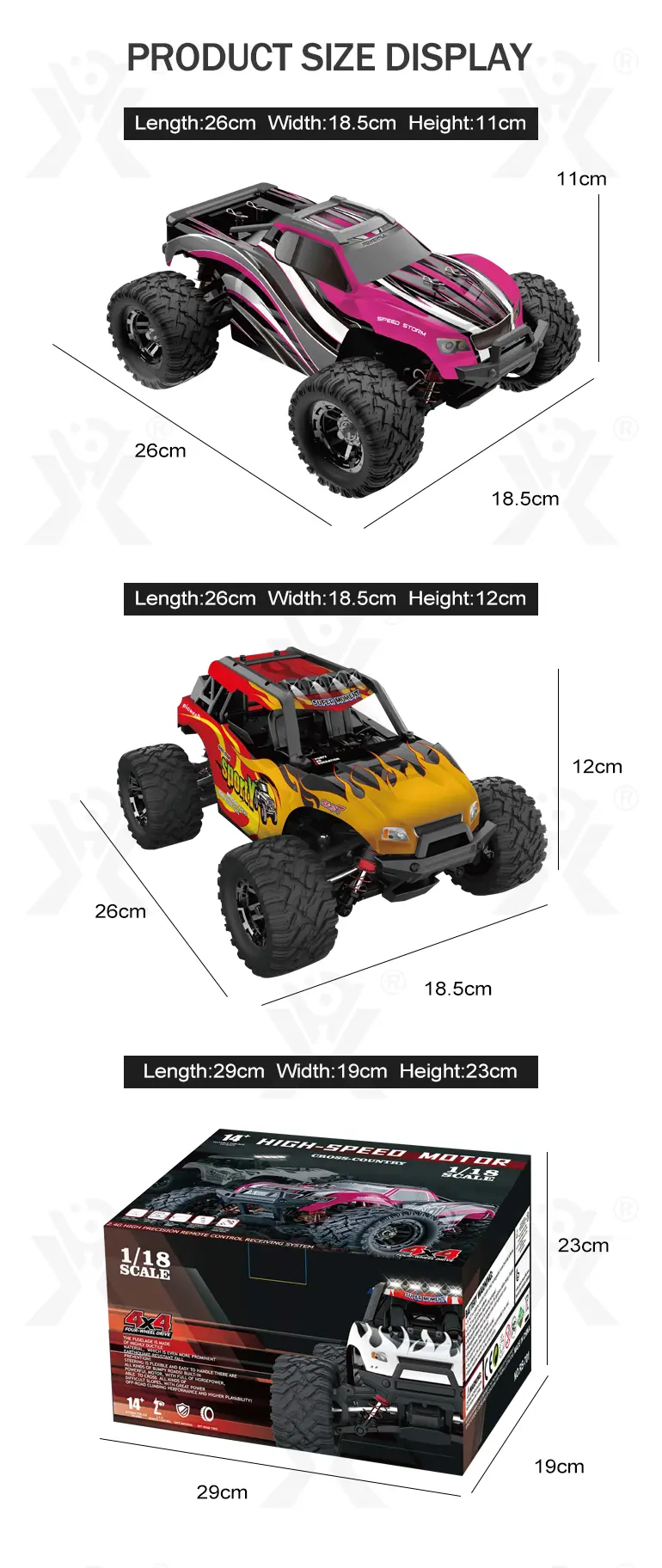 1/18 RC Monster Truck Toy, Shock Absorption System (TG3942075) — product detail panel 10