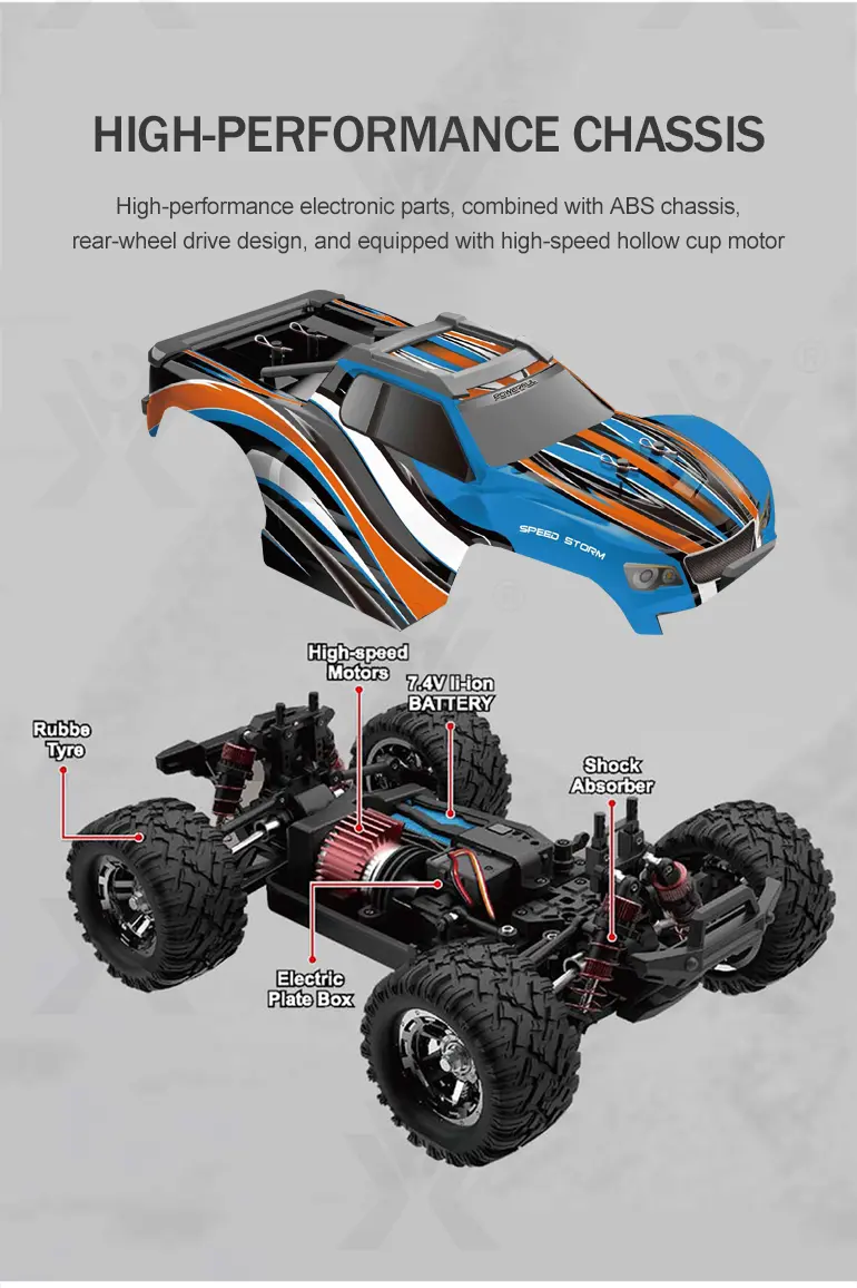 1/18 RC Monster Truck Toy, Shock Absorption System (TG3942075) — product detail panel 6