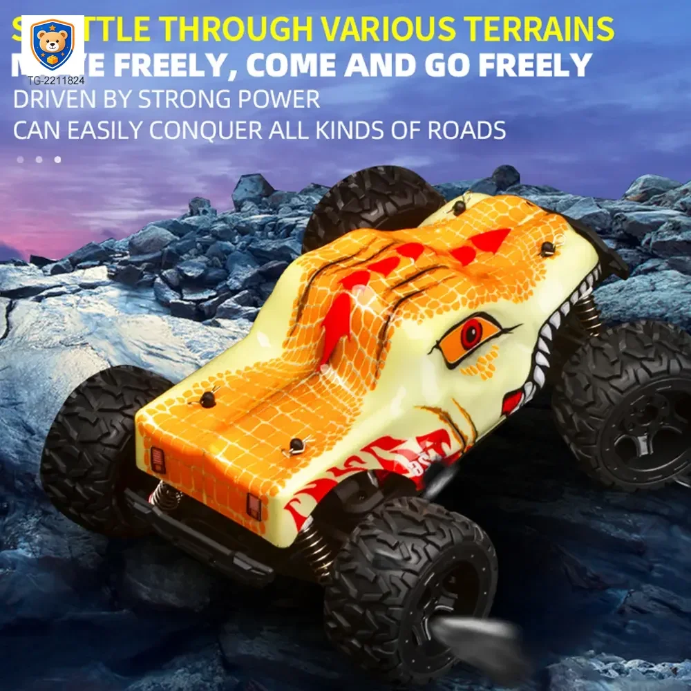 Dinosaur Big Wheel Truck, 1:16 Scale, 4WD — product view 1