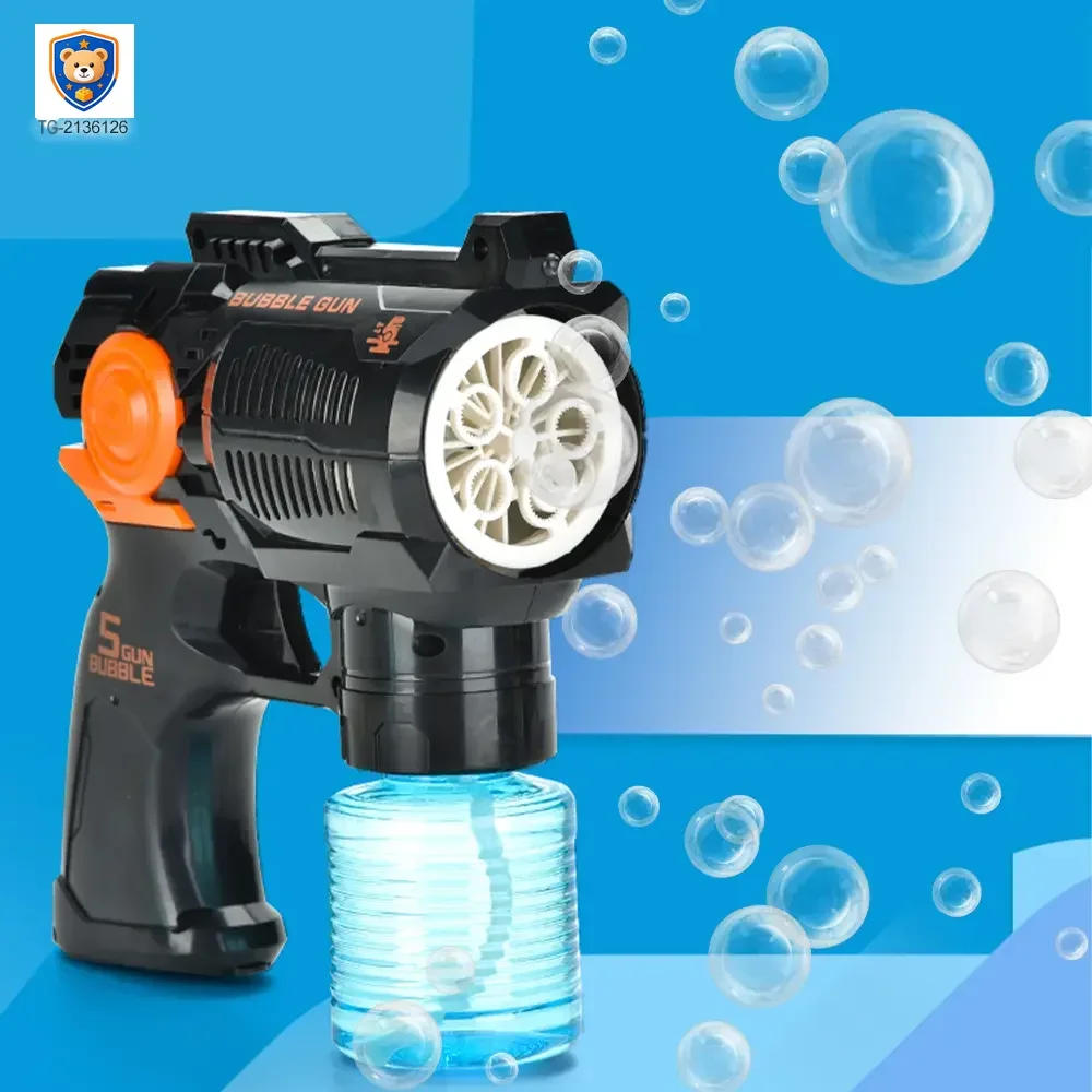 Electric Bubble Gun Toy with Fan — product view 3