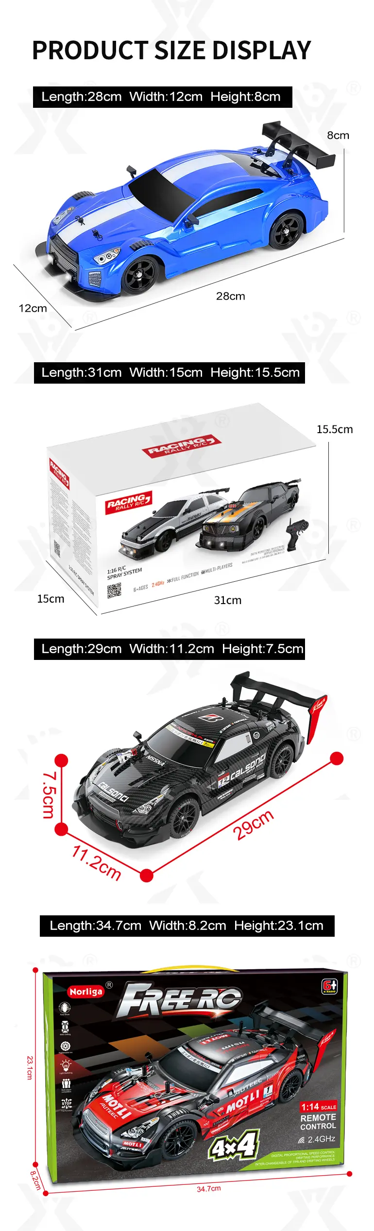 1:16 RC 4WD Drift Car (TG2296142) — product detail panel 11