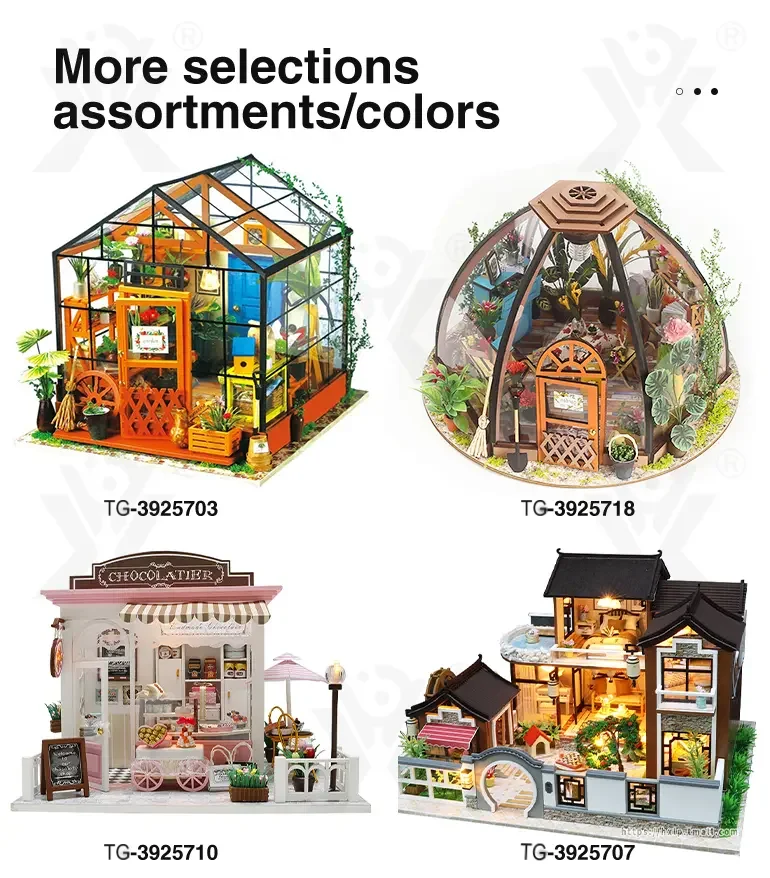 DIY Miniature Set, Flower House Miniature (TG3925703) — product detail panel 10