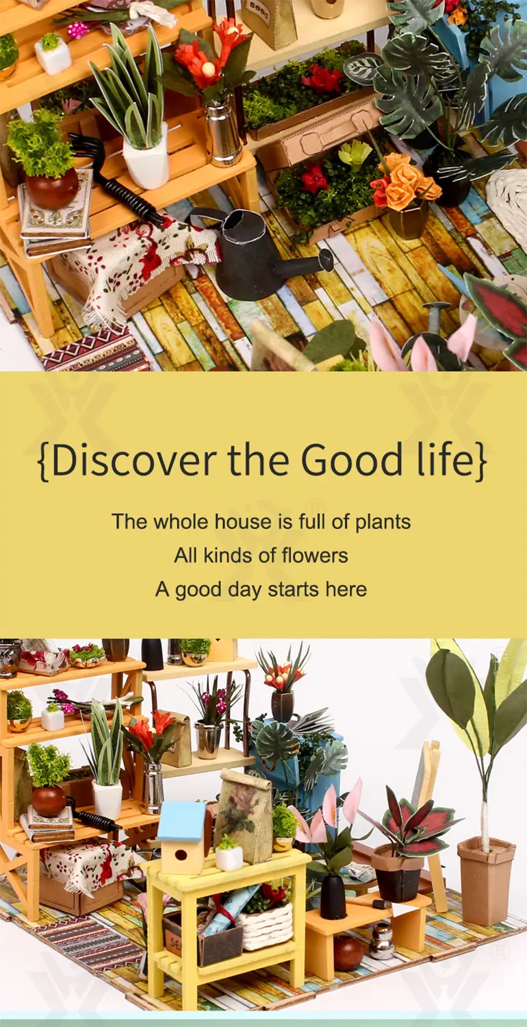 DIY Miniature Set, Flower House Miniature (TG3925703) — product detail panel 2