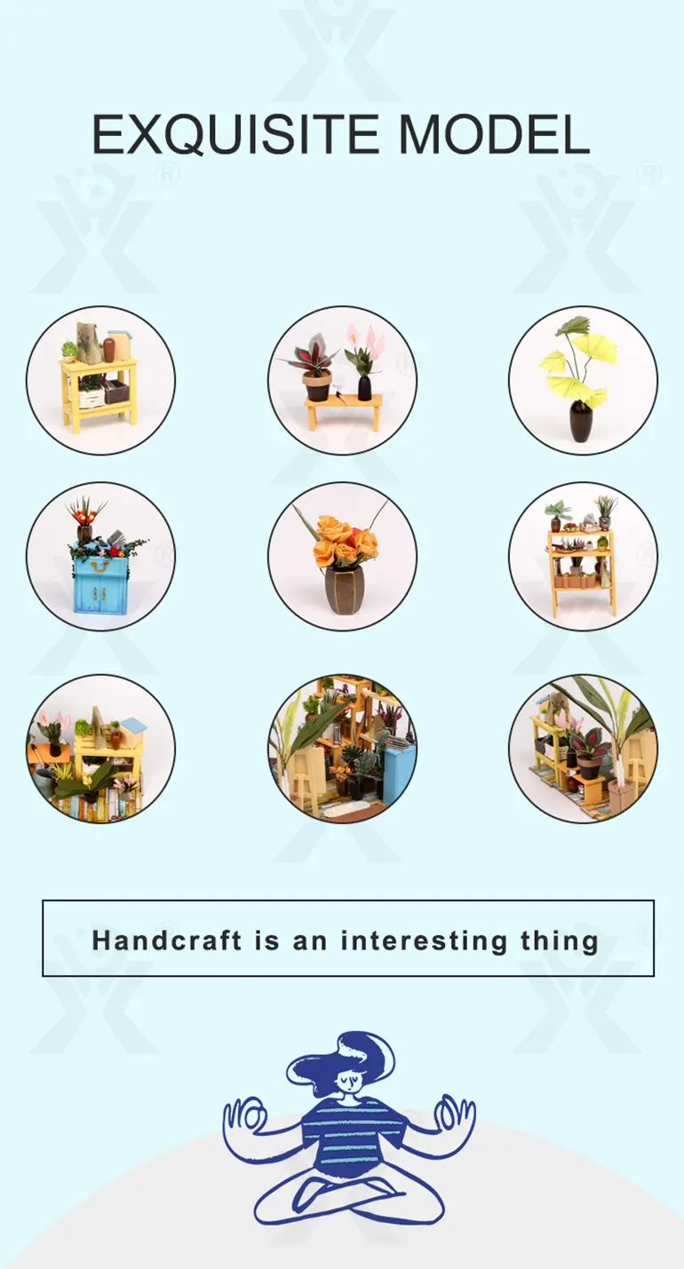 DIY Miniature Set, Flower House Miniature (TG3925703) — product detail panel 5