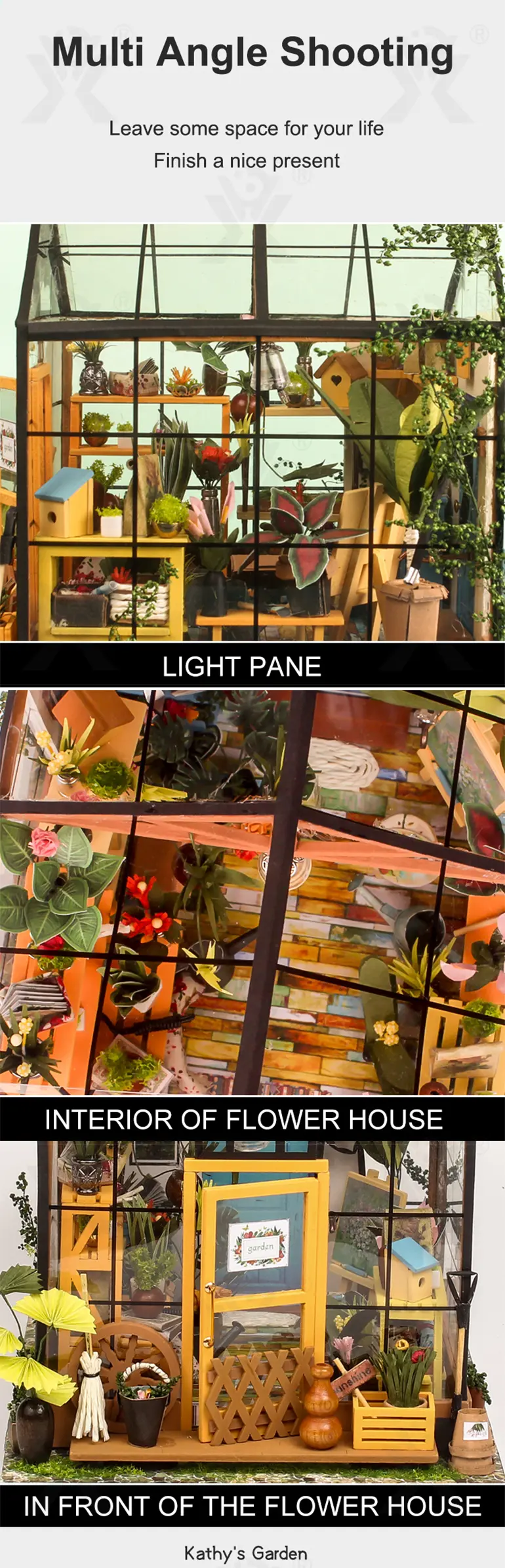 DIY Miniature Set, Flower House Miniature (TG3925703) — product detail panel 6