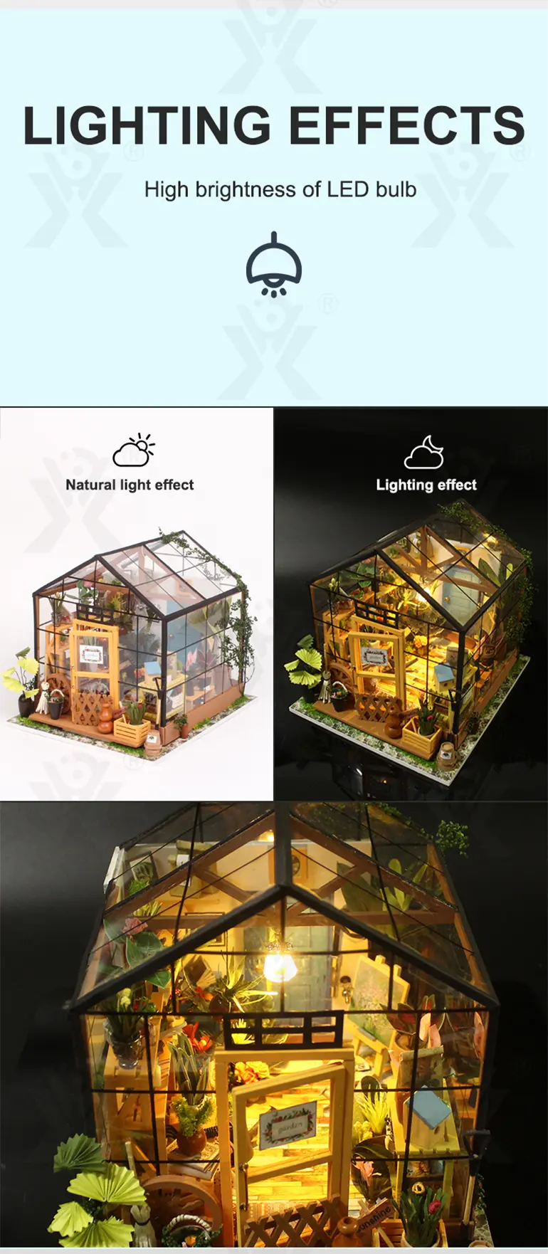 DIY Miniature Set, Flower House Miniature (TG3925703) — product detail panel 7