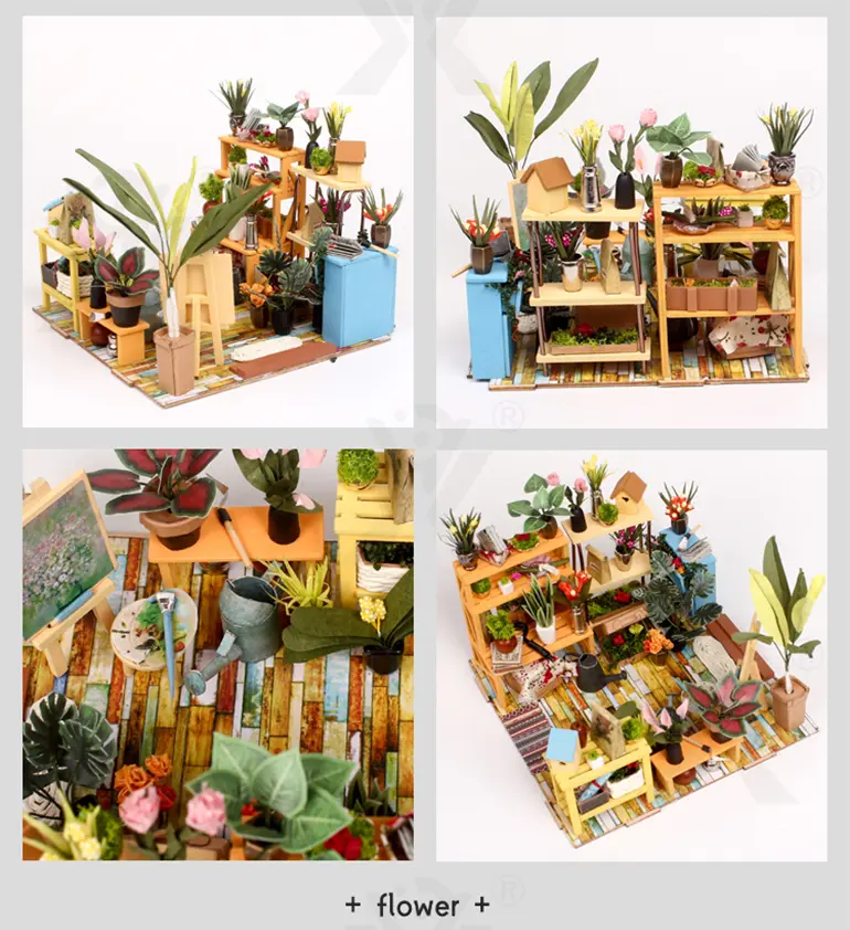DIY Miniature Set, Flower House Miniature (TG3925703) — product detail panel 8