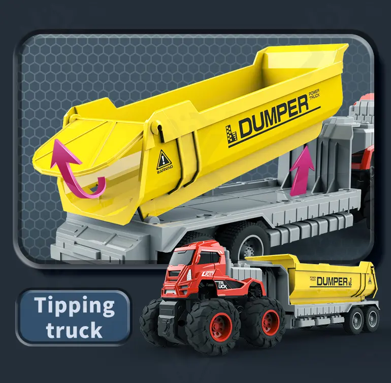Engineering Truck Toy, Push-and-Go -Educational Children’s Toys Supply (TG4112574) — product detail panel 6