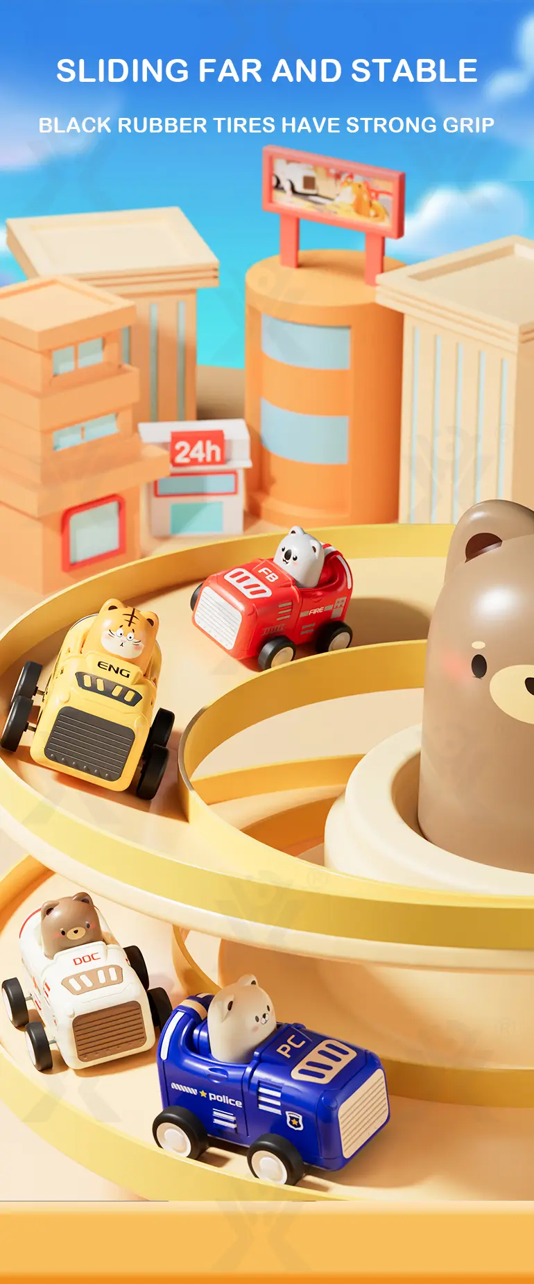 Animal Inertia Car, Toddler Car Toys Supply (TG4388896) — product detail panel 5