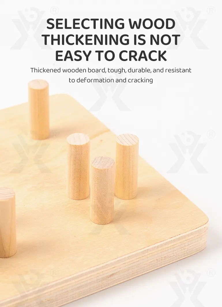 Wooden Montessori Sorting Toy, Shape Matching Puzzle (TG4147292) — product detail panel 6