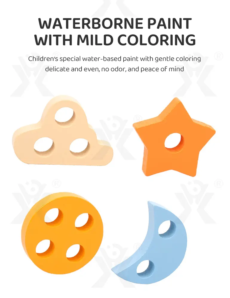 Wooden Montessori Sorting Toy, Shape Matching Puzzle (TG4147292) — product detail panel 8