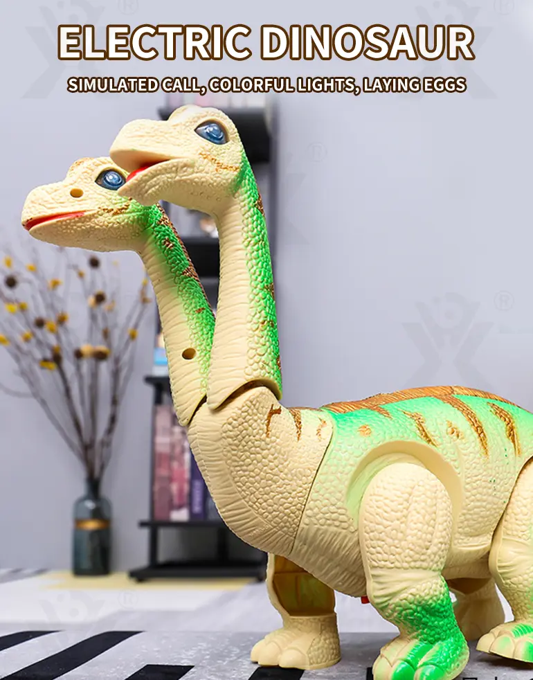Electric Two-Head Dinosaur Toy, Brachiosaurus (TG0991016) — product detail panel 1
