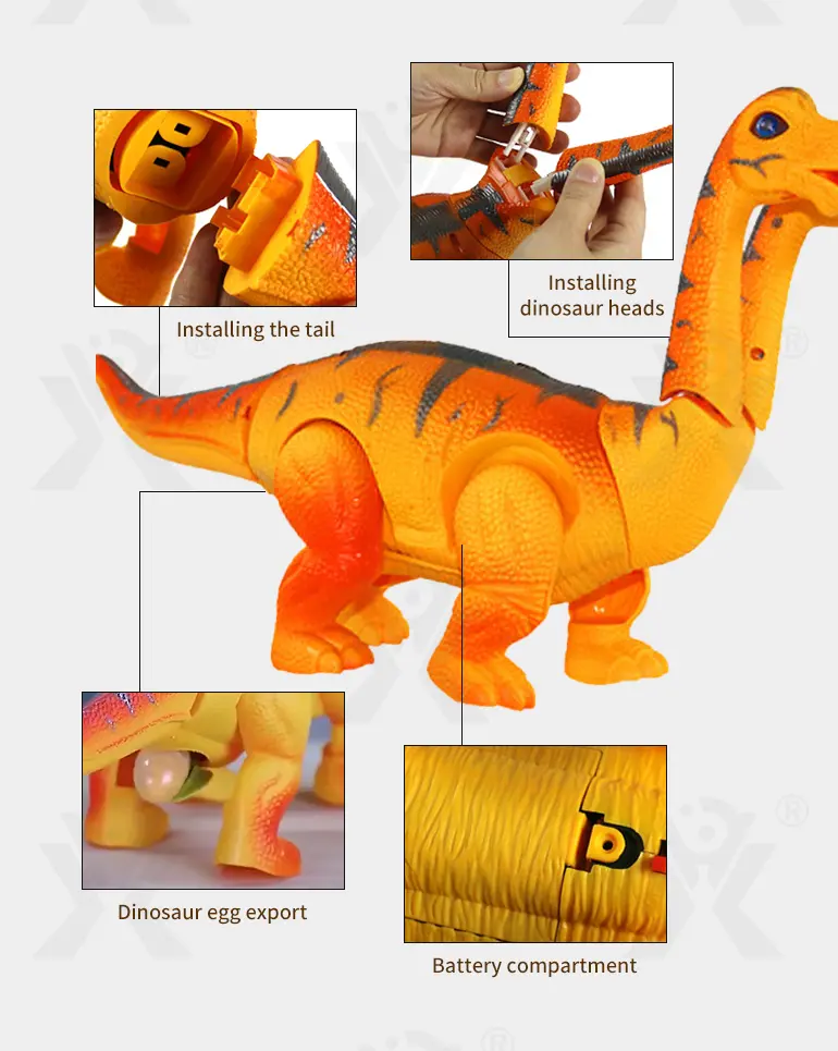 Electric Two-Head Dinosaur Toy, Brachiosaurus (TG0991016) — product detail panel 4