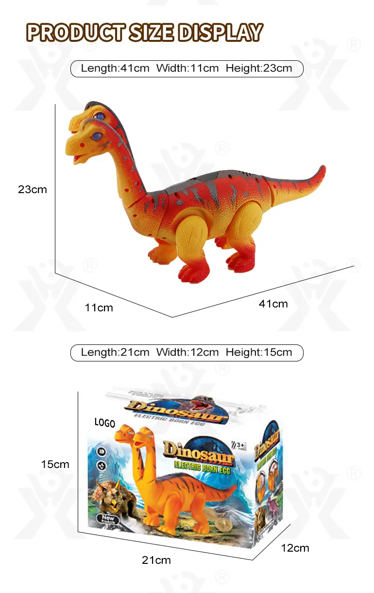 Electric Two-Head Dinosaur Toy, Brachiosaurus (TG0991016) — product detail panel 7