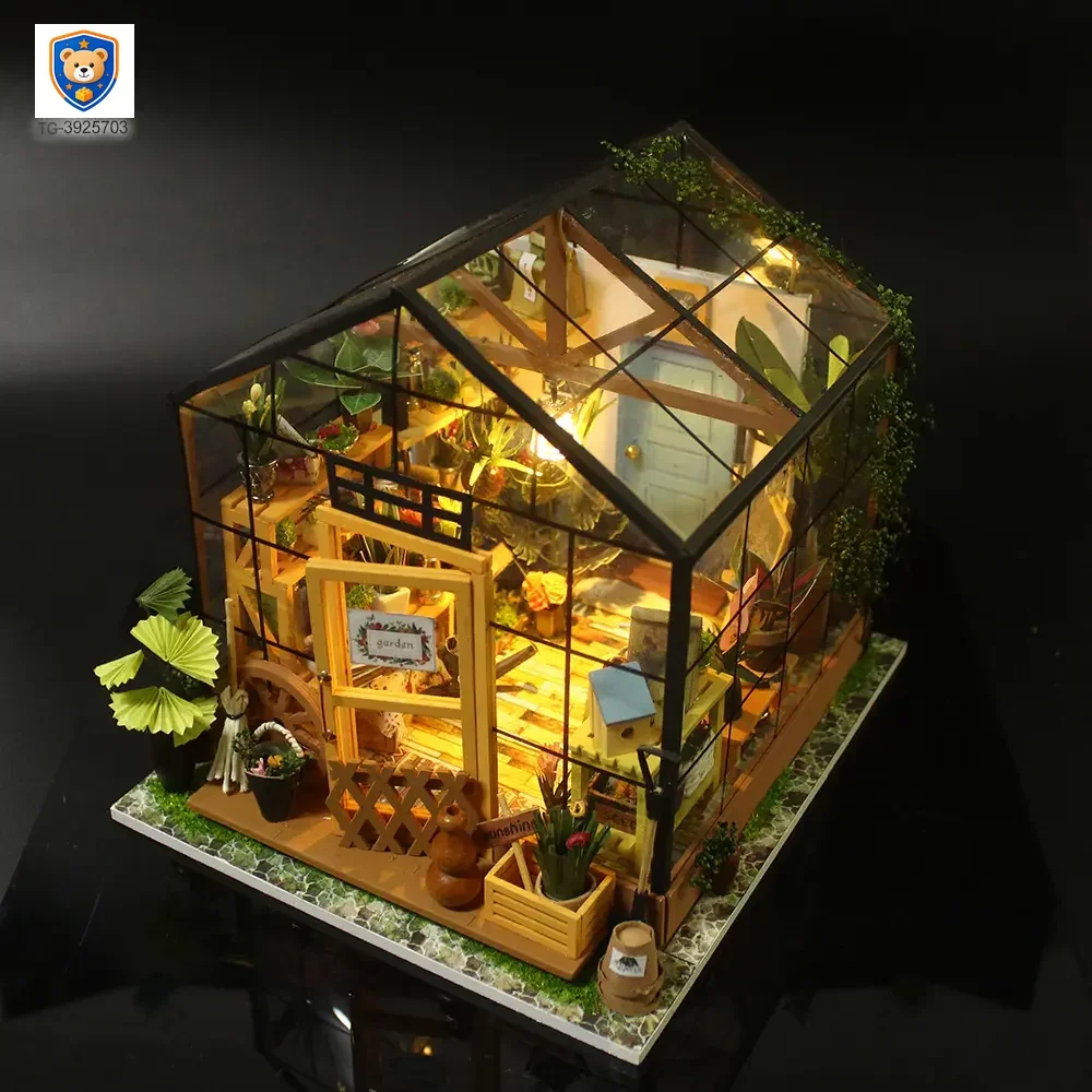 DIY Miniature Set, Flower House Miniature — product view 2