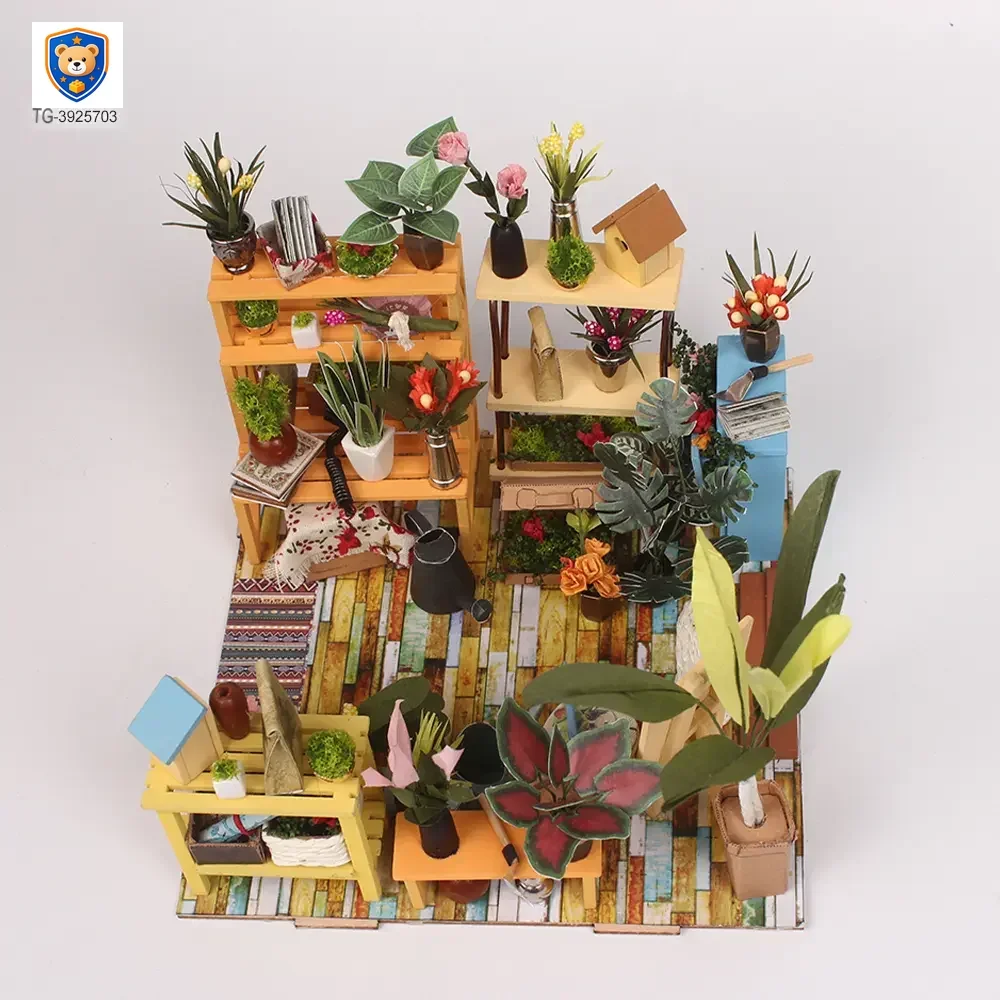 DIY Miniature Set, Flower House Miniature — product view 3